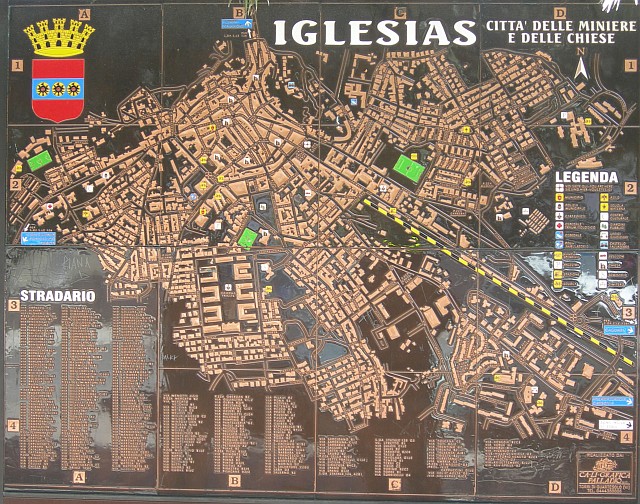 Stadtplan Iglesias